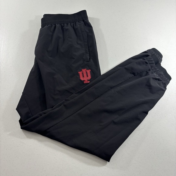 adidas Pants - Indiana Hoosiers Adidas Team Athletic Pants Black Red Adult XLT Tall Jogger EUC!